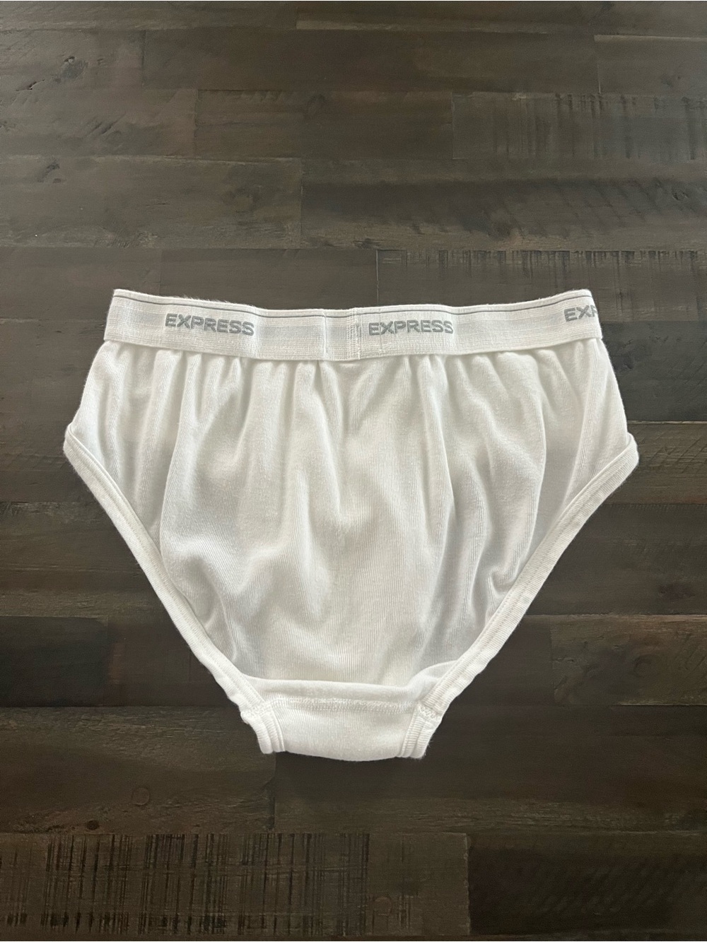 EXPRESS MENS WHITE LOW RISE BRIEFS - Picture 2 of 4